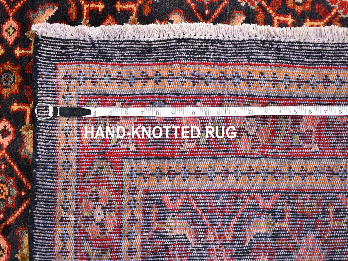 Mahal Persian hand-knotted wool rug in Black & Red, 6'1" x 10' — SKU O059697 (view 7)