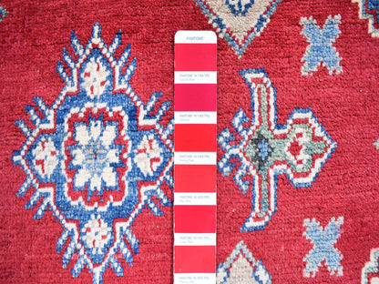 Red 3'10" x 17'3" Tribal Hand knotted Wool Rug - Sku: O059699