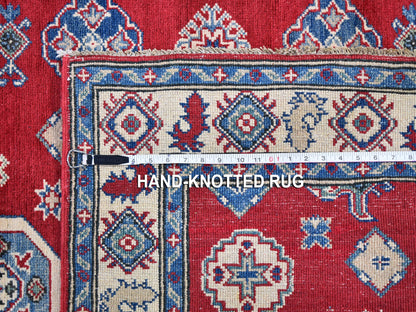 Red 3'10" x 17'3" Tribal Hand knotted Wool Rug - Sku: O059699