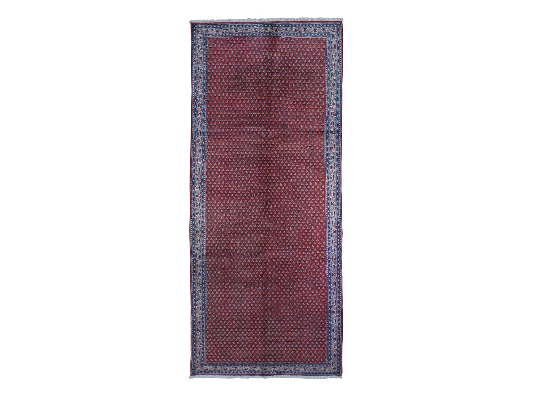 Red 4'6" x 10'9" Persian Hand knotted Wool Rug - Sku: O059703