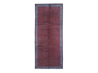 Red 4'6" x 10'9" Persian Hand knotted Wool Rug - Sku: O059703