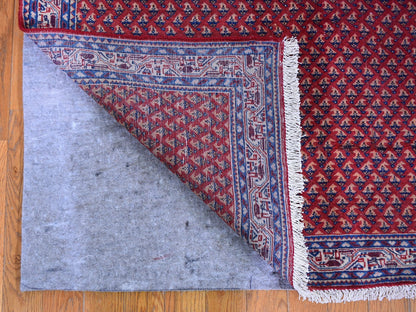 Red 4'6" x 10'9" Persian Hand knotted Wool Rug - Sku: O059703