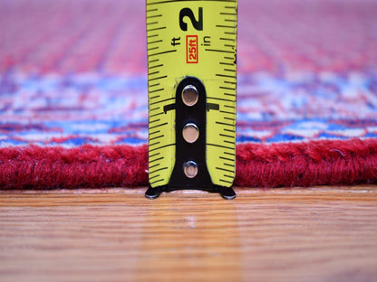 Red 4'6" x 10'9" Persian Hand knotted Wool Rug - Sku: O059703