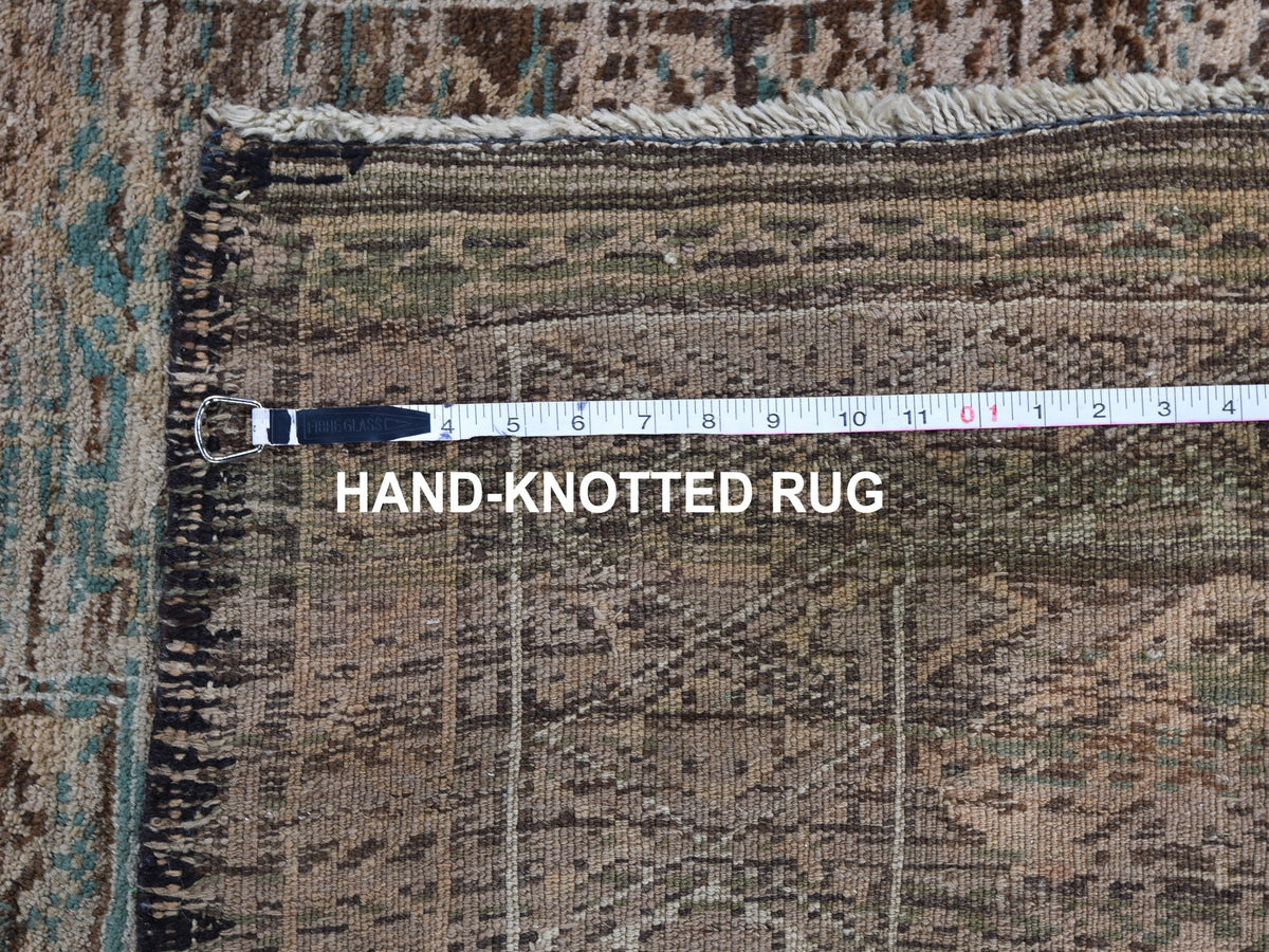 Baluch Tribal & Geometric hand-knotted wool rug in Brown, 4' x 8' — SKU O059770 (view 7)