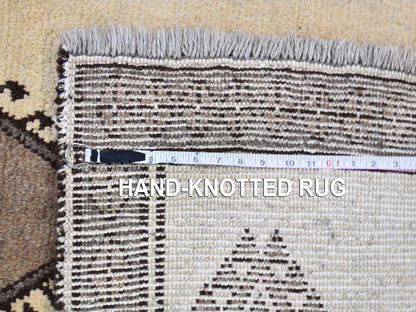 Ivory 3'5" x 6'4" Persian Hand knotted Wool Rug - Sku: O059844