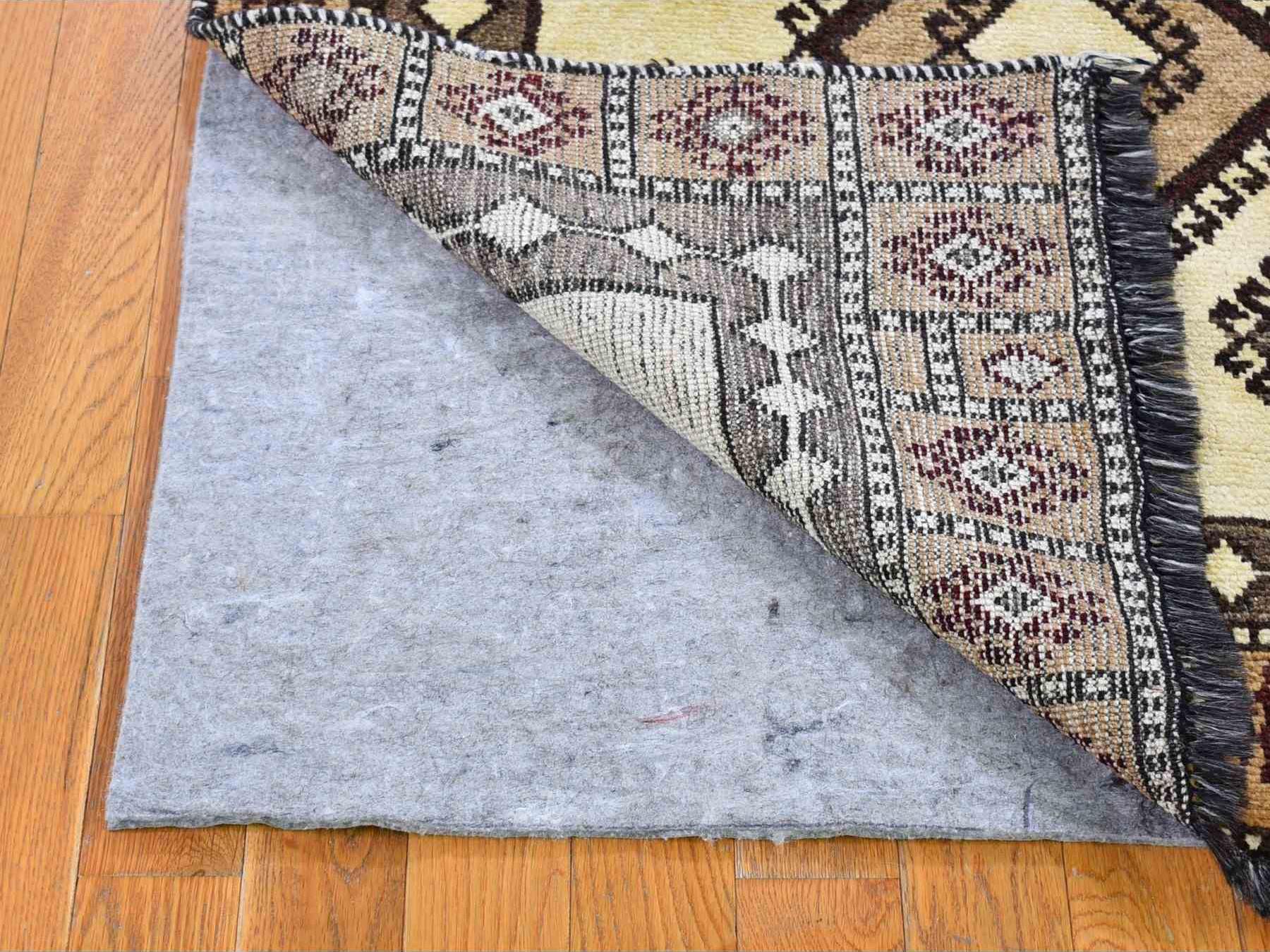 Gabbeh Persian hand-knotted wool rug in Ivory & Light Brown, 3'6" x 6'10" — SKU O059845 (view 4)