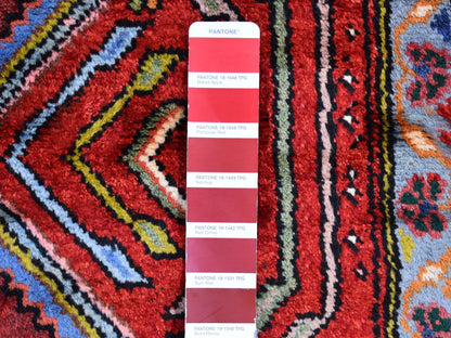 Red 3'8" x 6'5" Persian Hand knotted Wool Rug - Sku: O059851