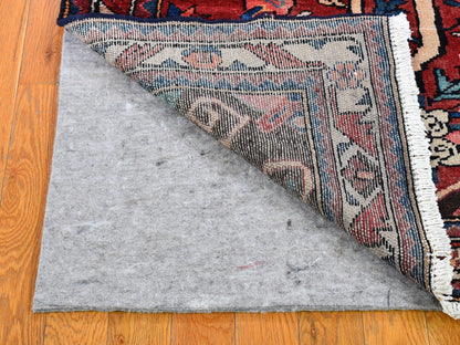 Red 3'5" x 9'7" Persian Hand knotted Wool Rug - Sku: O059860