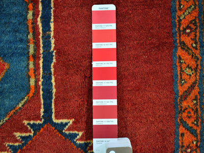 Red 5'0" x 12'9" Persian Hand knotted Wool Rug - Sku: O059867