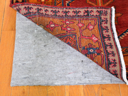 Red 5'0" x 12'9" Persian Hand knotted Wool Rug - Sku: O059867