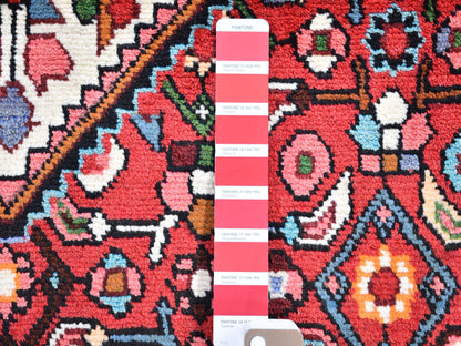 Red 3'7" x 5'1" Persian Hand knotted Wool Rug - Sku: O059880