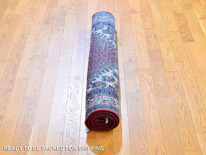 Red 3'7" x 5'0" Persian Hand knotted Wool Rug - Sku: O059904