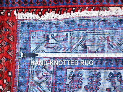 Red 3'7" x 5'0" Persian Hand knotted Wool Rug - Sku: O059904