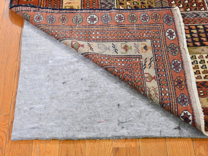 Brown 4'0" x 5'10" Persian Hand knotted Wool Rug - Sku: O059925