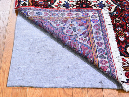 Red 3'3" x 4'7" Persian Hand knotted Wool Rug - Sku: O059932