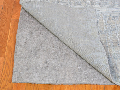 Pink 9'0" x 12'5" Modern / Contemporary Hand knotted Wool/Silk Rug - Sku: O059948