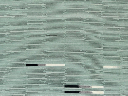 Kilim Flat-Weave hand-knotted wool rug in Green, 10'2" x 14' — SKU O060035 (view 2)