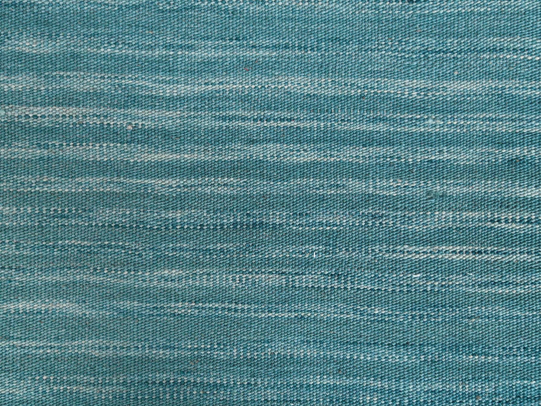 Teal 9'1" x 12'2" Flatweave / Kilim Hand woven Wool Rug - Sku: O060086