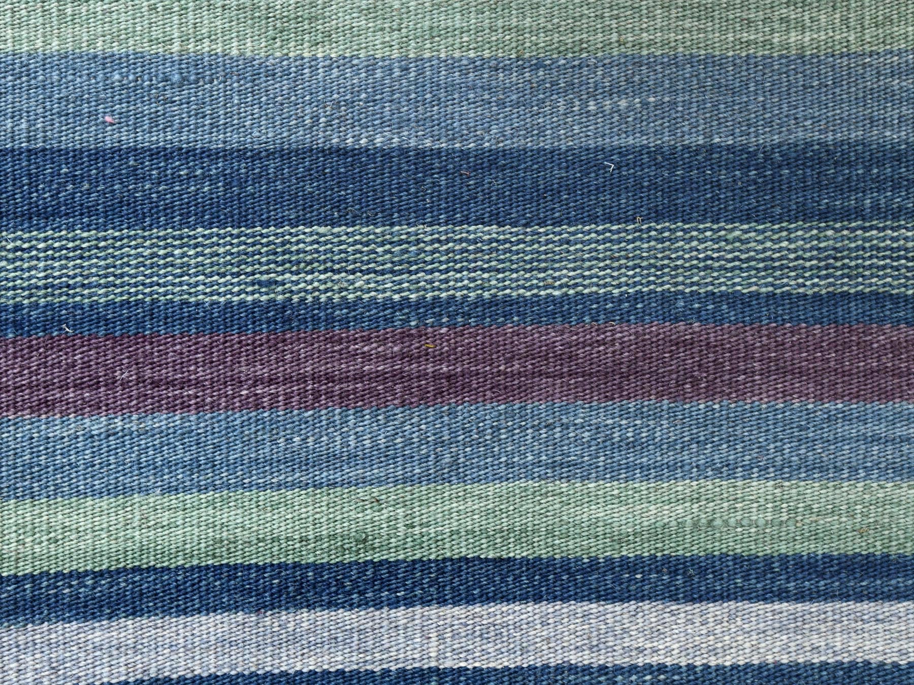 Kilim Flat-Weave hand-knotted wool rug in Green, 6'3" x 9'2" — SKU O060096 (view 2)