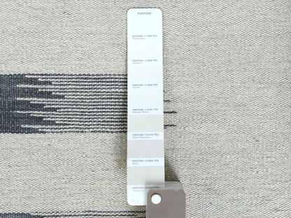 Grey 8'2" x 9'10" Flatweave / Kilim Hand woven Wool Rug - Sku: O060121
