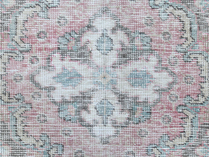 Red 6'8" x 9'8" Vintage Hand knotted Wool Rug - Sku: O060183
