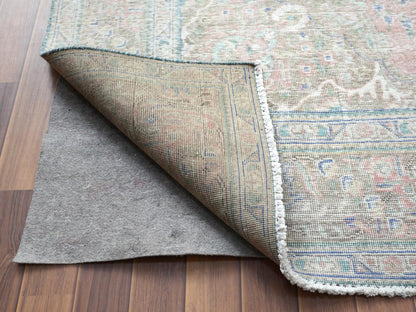 Red 6'2" x 9'7" Vintage Hand knotted Wool Rug - Sku: O060186
