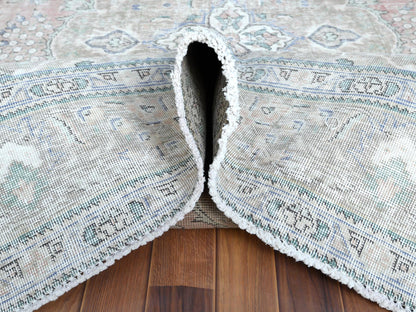 Red 6'2" x 9'7" Vintage Hand knotted Wool Rug - Sku: O060186