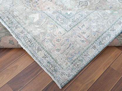 Red 6'2" x 9'7" Vintage Hand knotted Wool Rug - Sku: O060186