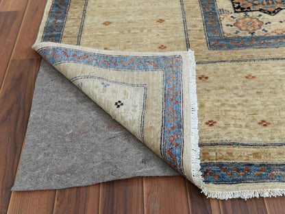 Ivory 11'9" x 14'3" Mamluk Hand knotted Wool Rug - Sku: O060282