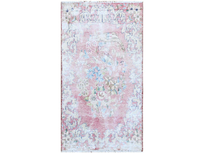 Red 1'10" x 3'4" Vintage Hand knotted Wool Rug - Sku: O060462