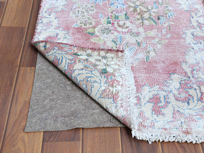 Red 1'10" x 3'4" Vintage Hand knotted Wool Rug - Sku: O060462