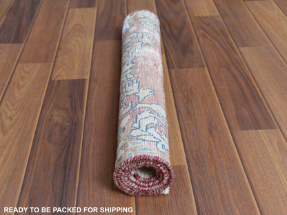 Red 1'10" x 3'4" Vintage Hand knotted Wool Rug - Sku: O060462
