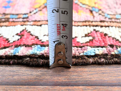 Blue 4'4" x 5'9" Kazak Hand knotted Wool Rug - Sku: O0604
