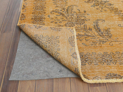 Orange 6'1" x 9'6" Vintage Hand knotted Wool Rug - Sku: O060907