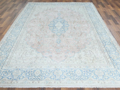 Red 7'0" x 10'4" Vintage Hand knotted Wool Rug - Sku: O061719