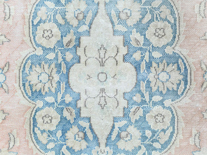 Red 7'0" x 10'4" Vintage Hand knotted Wool Rug - Sku: O061719