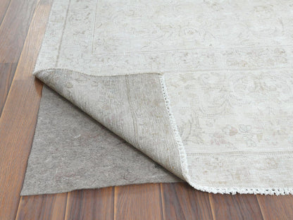 Beige 7'6" x 12'10" Vintage Hand knotted Wool Rug - Sku: O061724