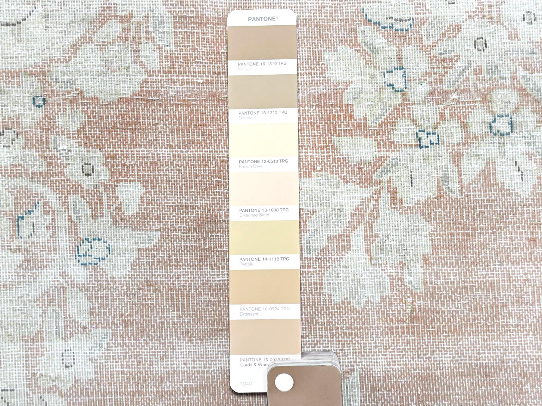 Kerman Vintage hand-knotted worn wool rug in Brown & Almond Brown, 10'1" x 14'2" — SKU O061725 (view 7)