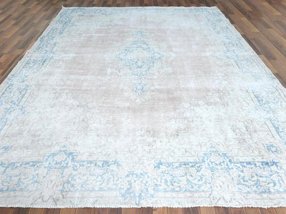 Red 9'8" x 12'9" Vintage Hand knotted Wool Rug - Sku: O061728