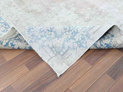 Red 9'8" x 12'9" Vintage Hand knotted Wool Rug - Sku: O061728