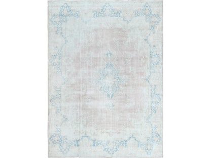 Pink 9'9" x 13'3" Vintage Hand knotted Wool Rug - Sku: O061735
