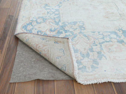 Pink 9'9" x 13'3" Vintage Hand knotted Wool Rug - Sku: O061735