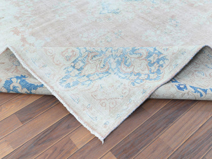 Pink 9'9" x 13'3" Vintage Hand knotted Wool Rug - Sku: O061735