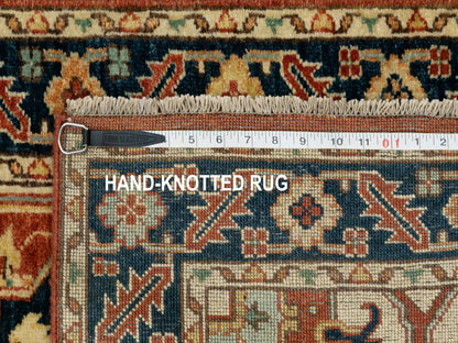 Red 2'6" x 12'2" Traditional Hand knotted Wool Rug - Sku: O062011