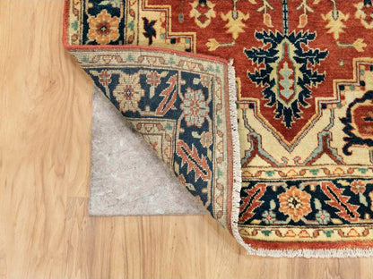 Red 3'1" x 5'2" Traditional Hand knotted Wool Rug - Sku: O062018