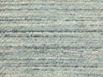Modern / Contemporary hand-knotted wool rug in Green, 2'10" x 5' — SKU O062050 (view 5)
