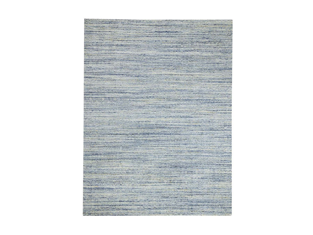 Modern / Contemporary hand-knotted wool rug in Blue, 9' x 11'9", SKU O062051