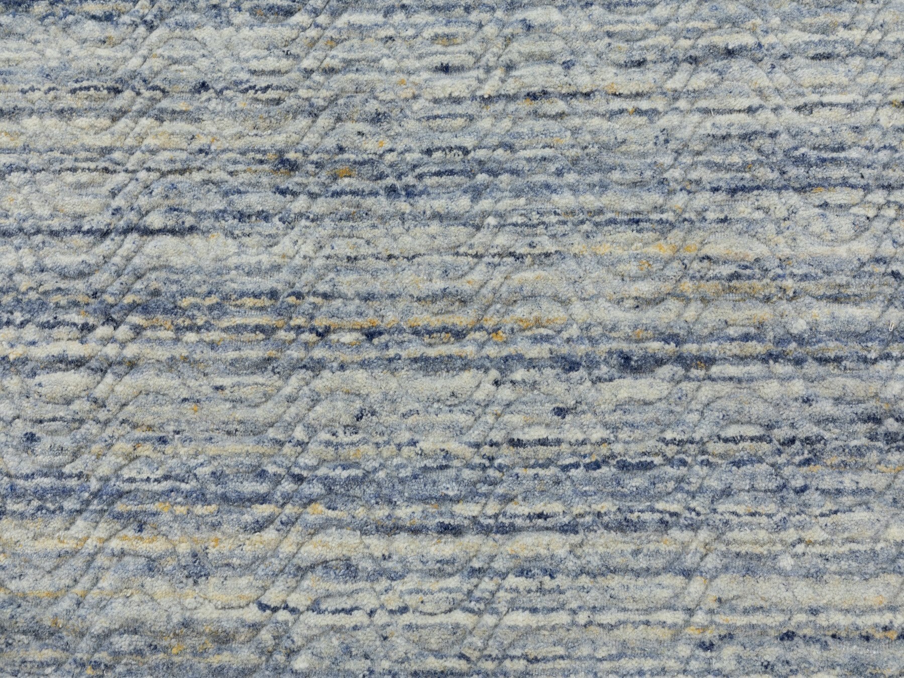 Modern / Contemporary hand-knotted wool rug in Blue, 9' x 11'9", SKU O062051 (view 8)