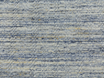 Modern / Contemporary hand-knotted wool rug in Blue, 9' x 11'9", SKU O062051 (view 8)