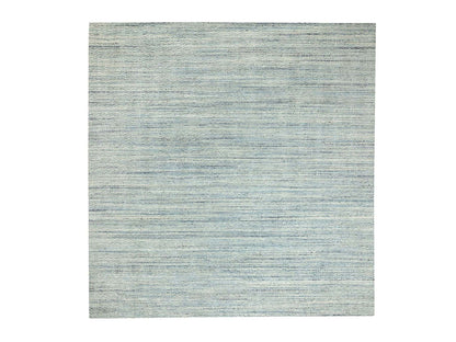 Modern / Contemporary hand-knotted wool rug in Green, 11'9" x 11'10" — SKU O062052